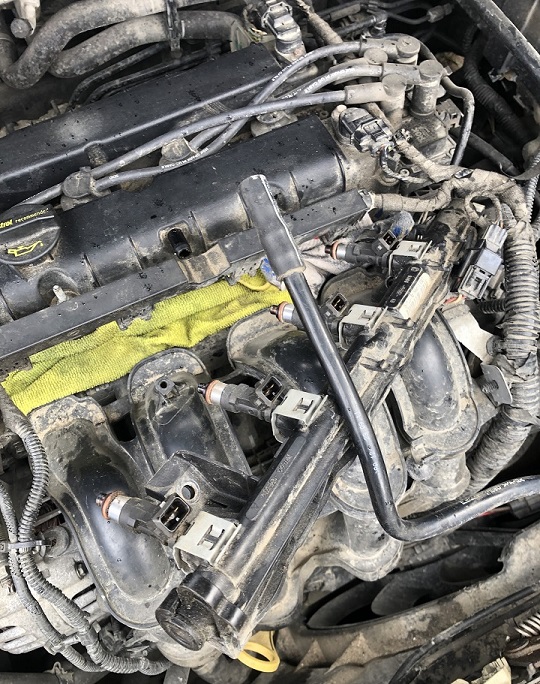 Форсунки сняты для промывки