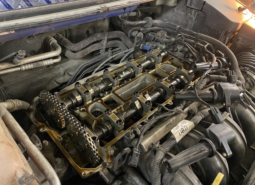 Замена прокладки клапанной крышки Форд