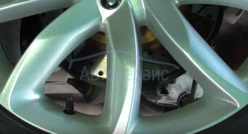 колесный диск вблизи